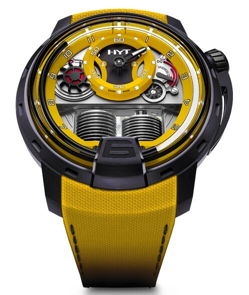 Replica HYT H1 colorblock-yellow 148-TT-80-NF-FY watch